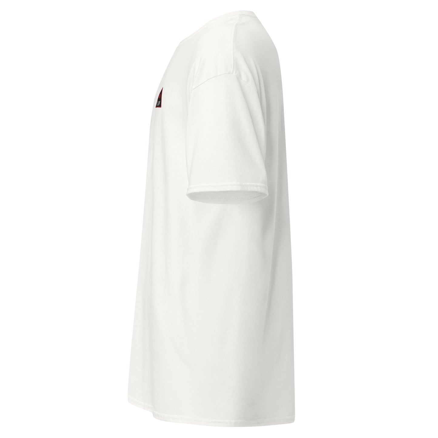 All In Poker Shirt - Left Side View White | Poker Apparel Side Profile