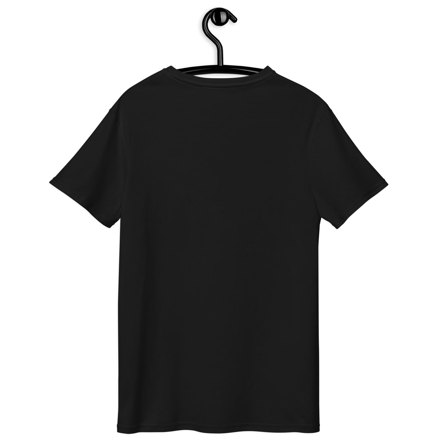 Back view of Full Deck Poker Shirt in black, showcasing a clean and minimalist design