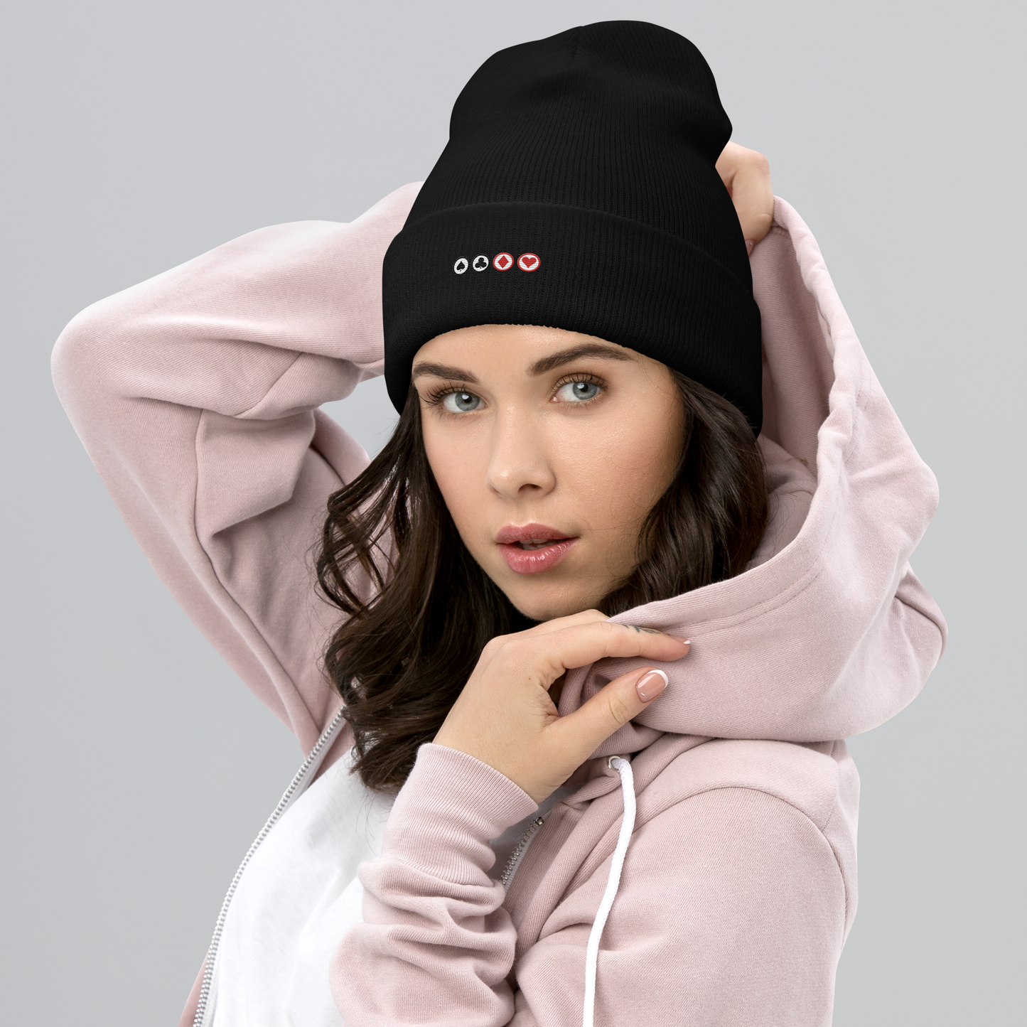 Card Suite Tokens - Poker Beanie