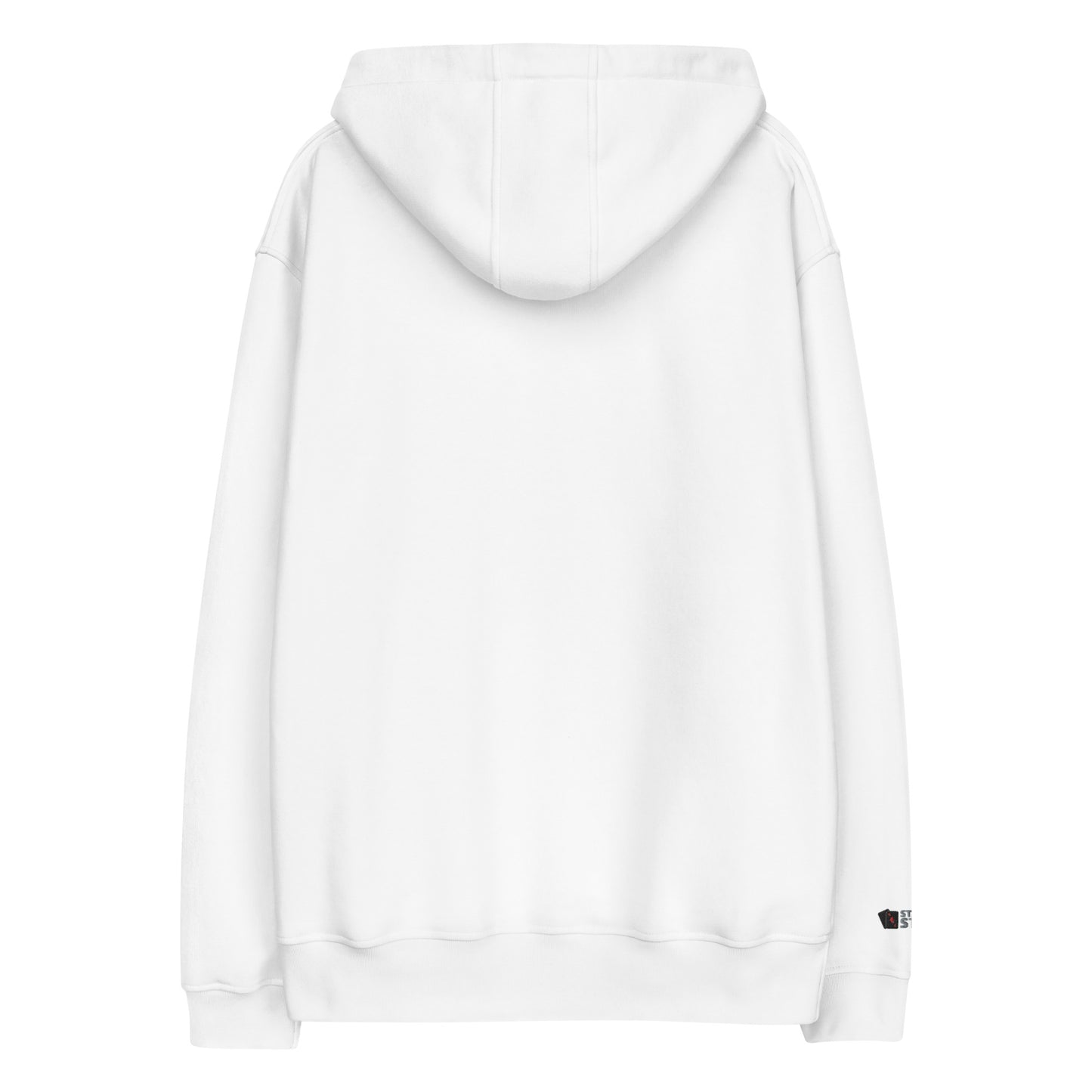 White Ace of Hearts Poker Hoodie Back View