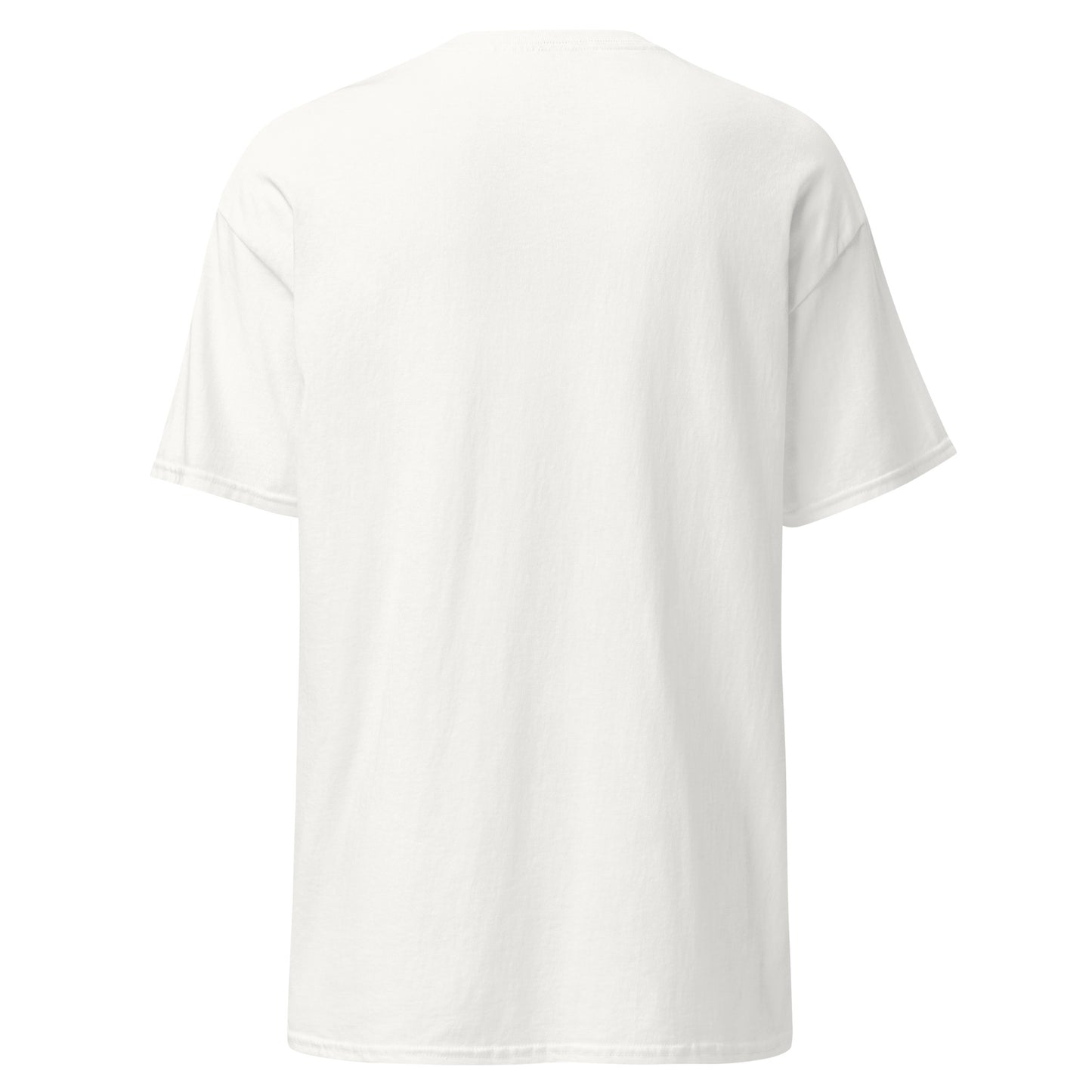 All In Poker Shirt - Back View White | Rear Design of Poker Tee