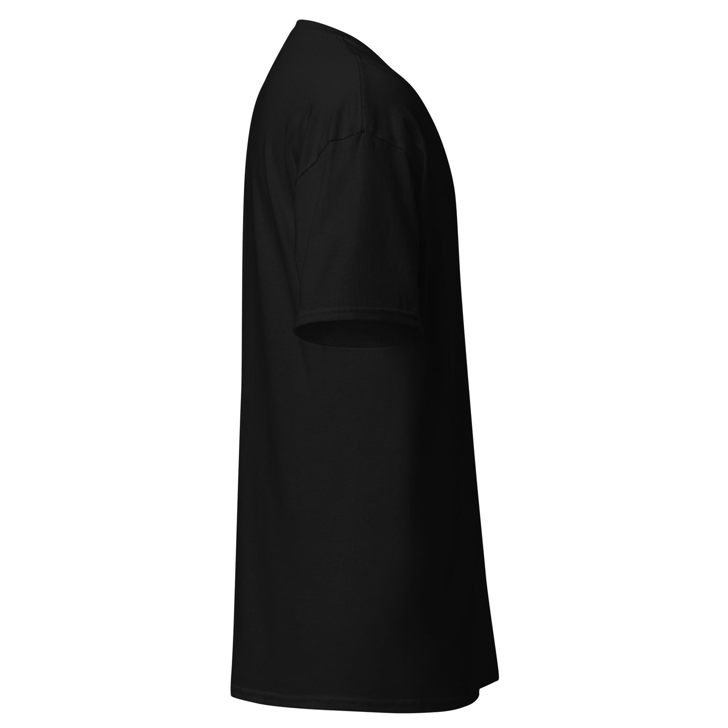 All In Poker Shirt - Right Side View Black | Poker Apparel Side Profile
